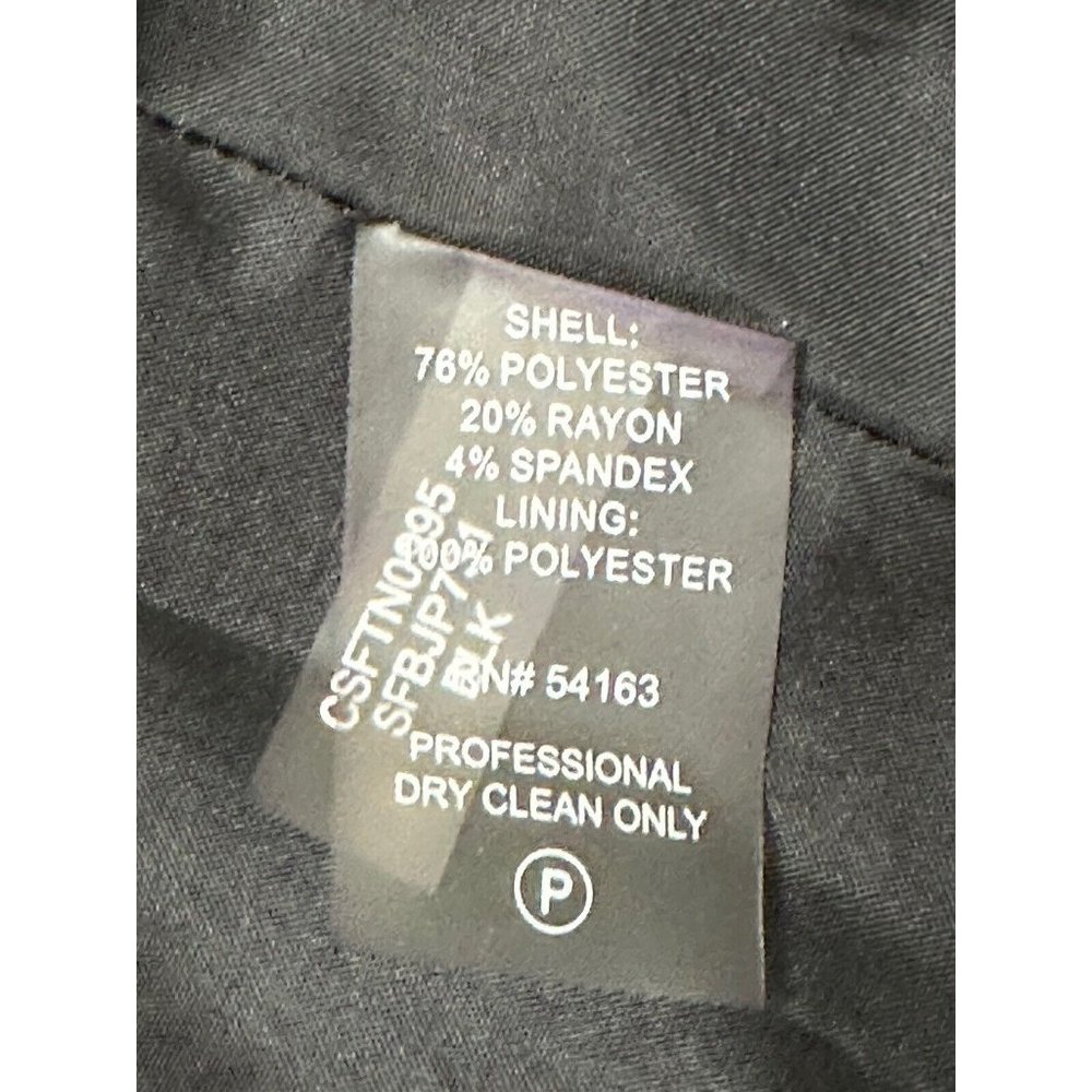 Calvin Klein Elegant Black Ruffle Jacket - Picture 5 of 5